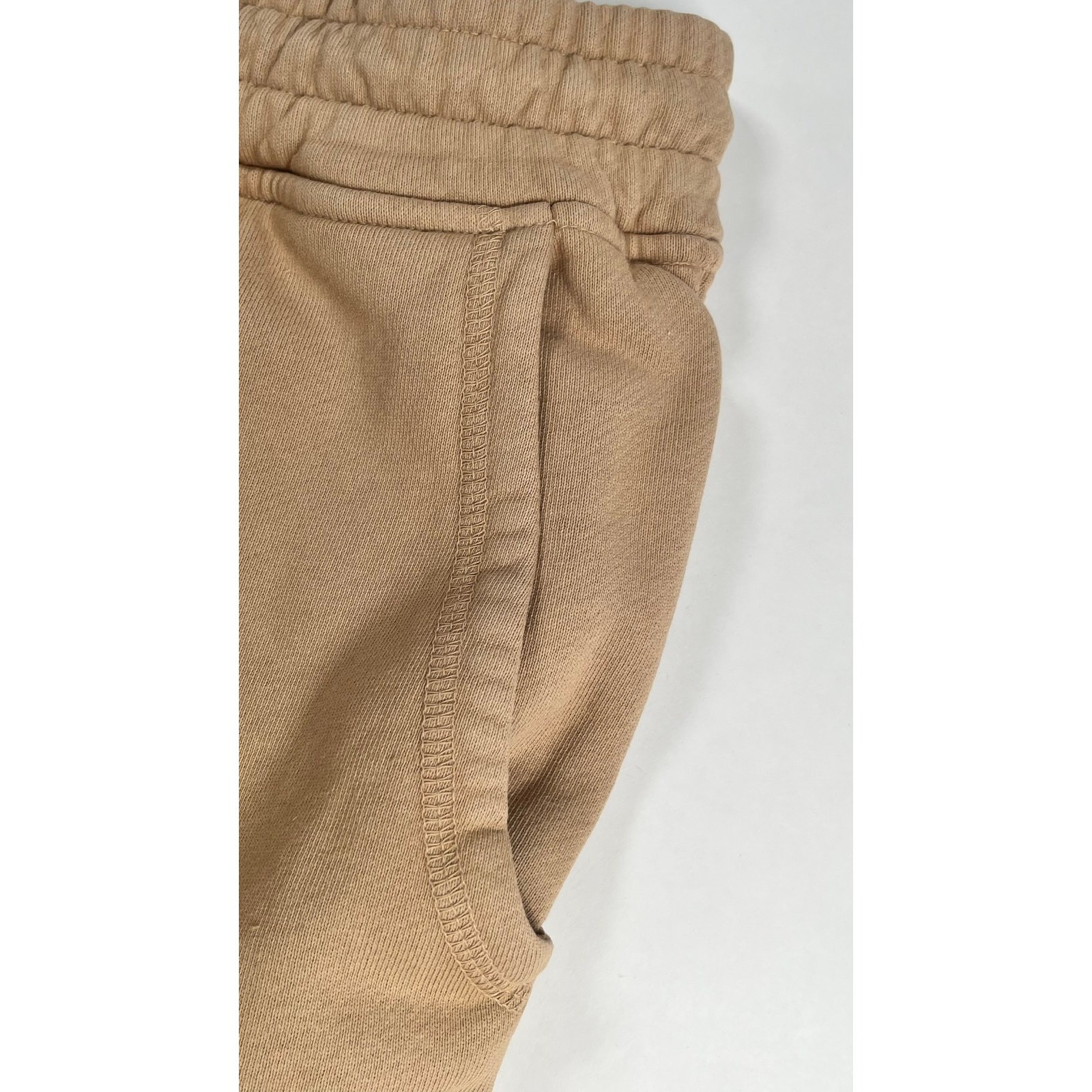 Rhude Logo Sweat Short Size Small Sand Embroidered Accent NWT