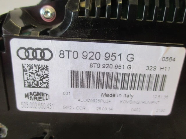 Audi A5 2014 2015 2016 2017 velocímetro Speedo Cluster 136 k OEM Foto 3 de 4