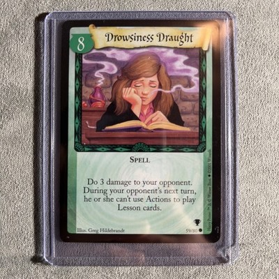 Harry Potter Quidditch Cup CCG Card 59/80 Drowsiness Draught 