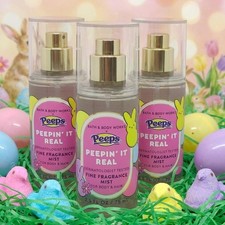 Bath Body Works Peepin It Real Peeps Mini Travel Fragrance Mist Spray 3 Pc Set