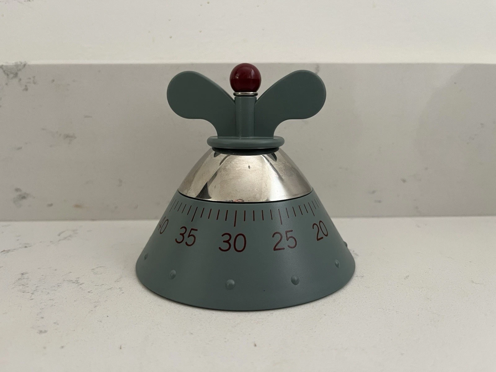 Alessi Kitchen Timer Blue Grey Working Read Description A09 Michael Graves