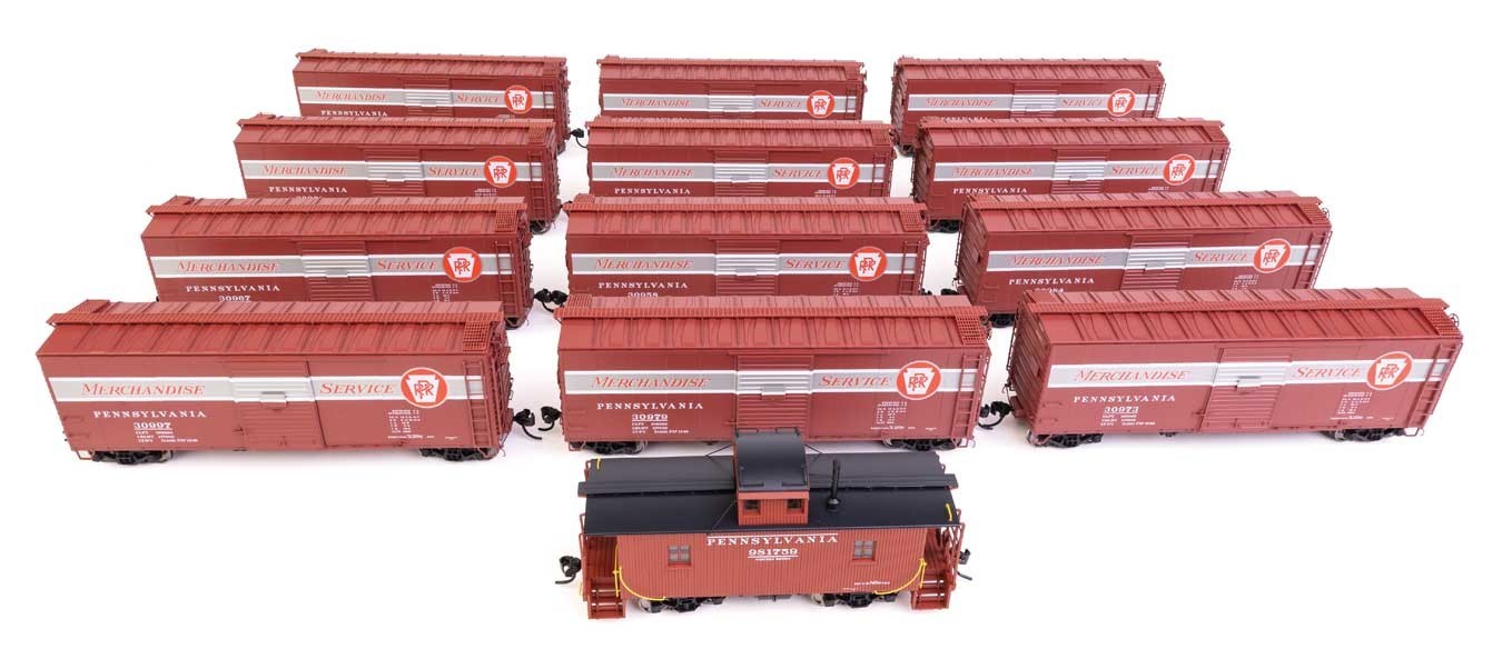 H0 Scale - Pennsylvania Railroad Merchandise Service Freight Train - 902 Neu