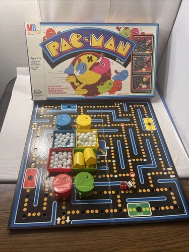 PAC MAN Board Game 100% Complete Vintage Retro 1980 Milton Bradley