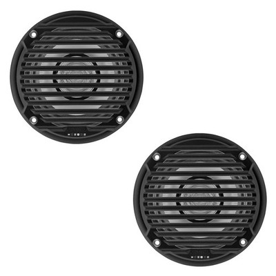 Jensen Marine Speaker 5'' Round Dual Cone 30 Watts 4 Ohm Black Set Of 2  MS5006BR