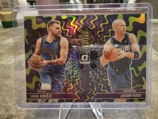 Luka Doncic / Jason Kidd 2024-25 Donruss Optic Optical Illusions Holo Purple Pri