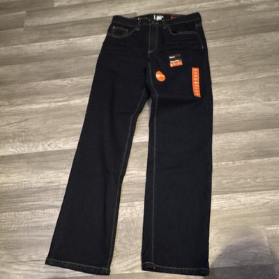 Urban Pipeline SuperFlex Boys Straight Jeans Size 16 Reinforced Knee Dark Blue