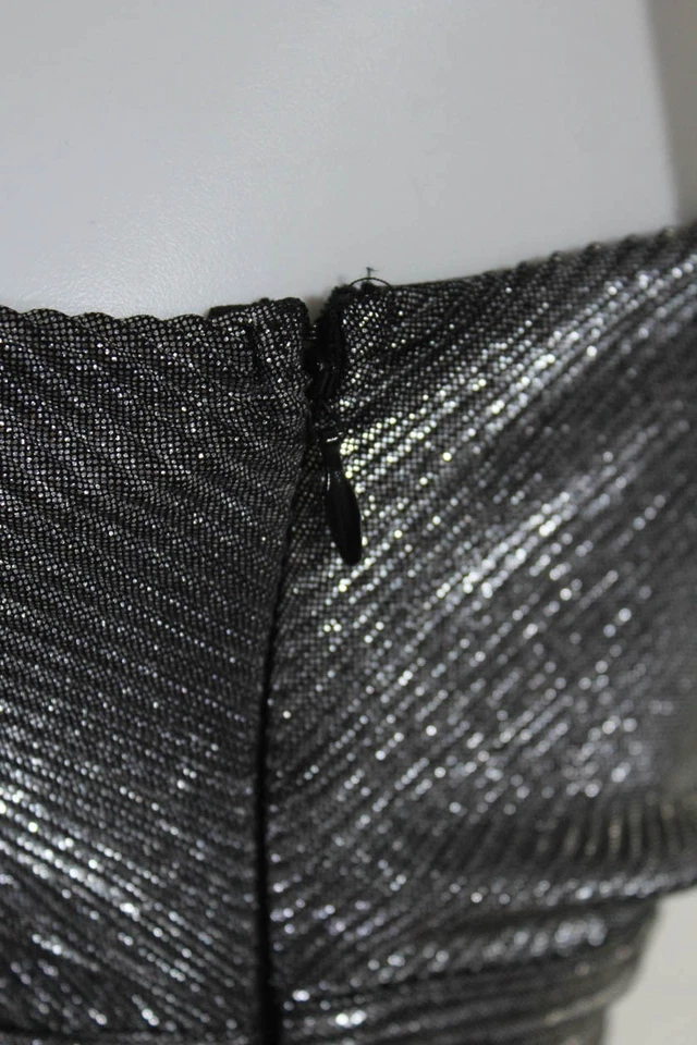 Vestido Chandler de un hombro plateado para mujer talla 6 10855275 Foto 4 de 4