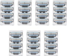 28 Pezzi Lamette Da Barba Compatibile Con Mach 3 Turbo, Ricariche per Rasoio.