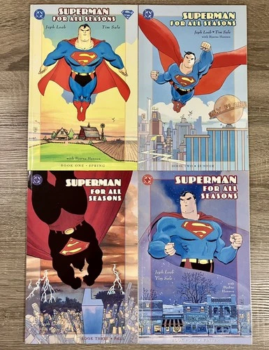 Superman: For All Seasons TPB #1-4 (1998) - COMPLETE Set - VINTAGE DC - VF