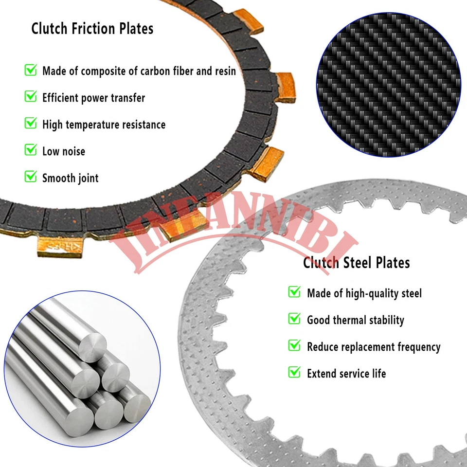 Clutch Outer Pressure Plate Kit & Center Inner Hub for Suzuki Intruder 700 VS700 Foto 2 de 4