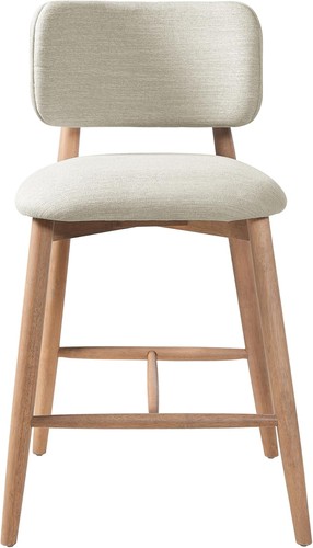 Mundo Counter Height Bar Stools Set of 2 Fabric Upholstered Counter Stools & - Picture 7 of 12