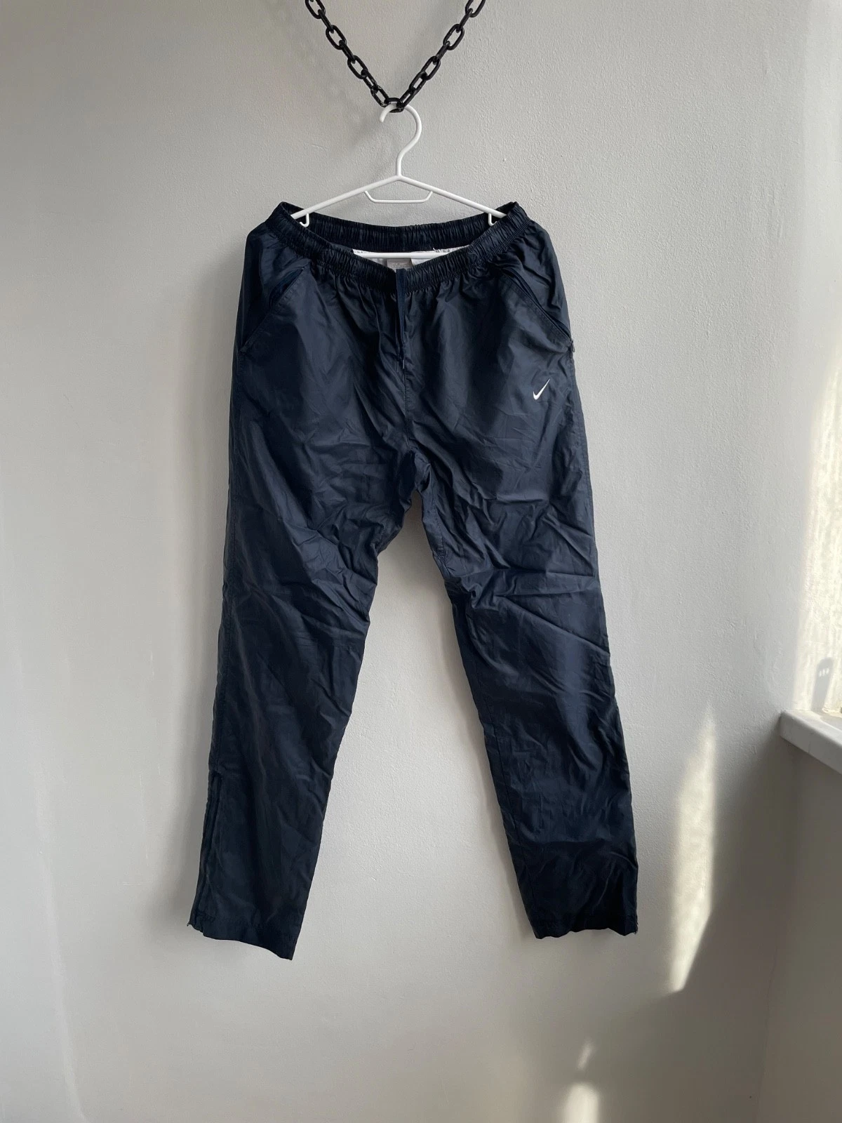 Nike Vintage 90s Swoosh Baggy Parachute Track Pants Sweatpants Men’s Size M
