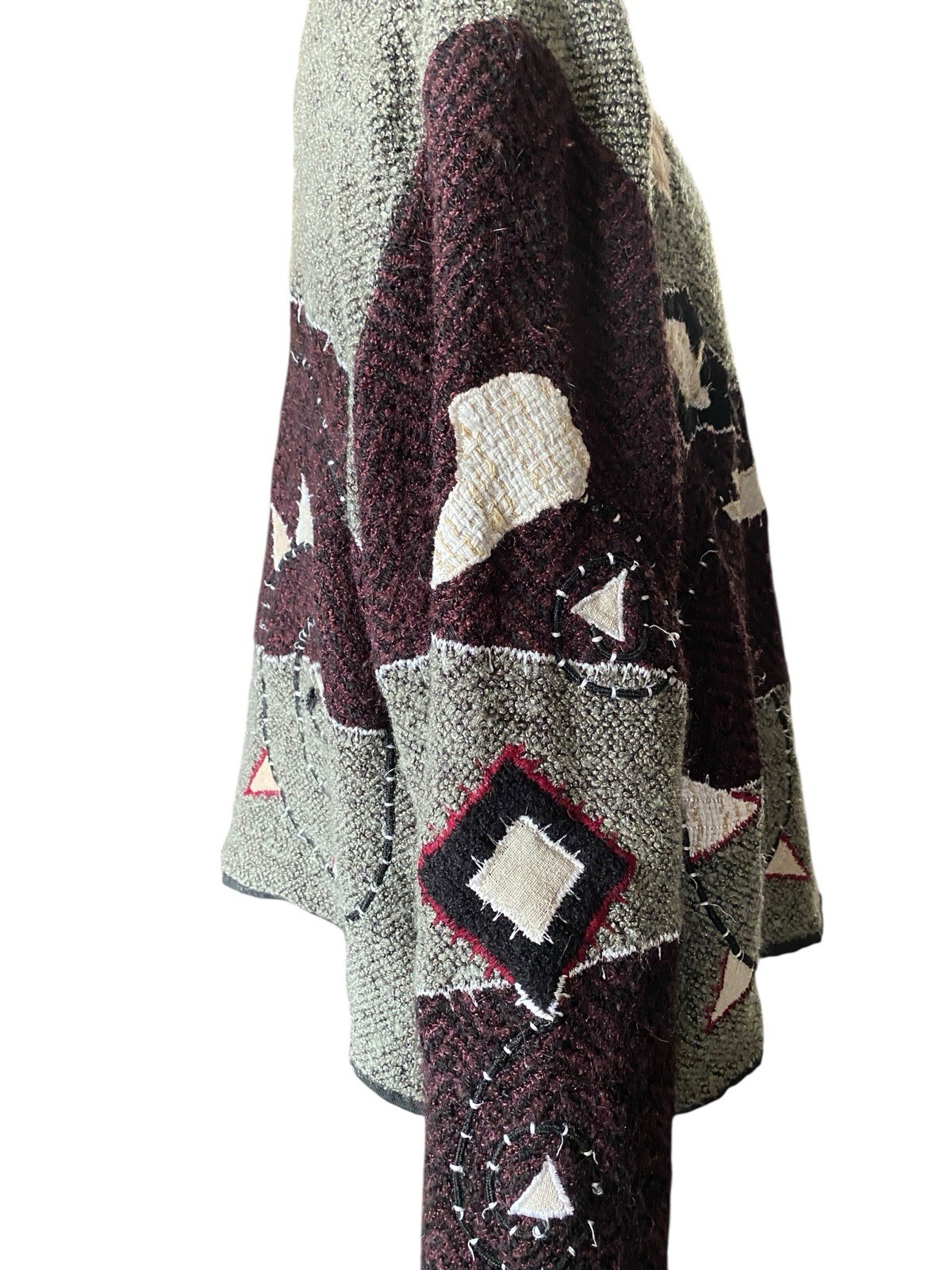 Vintage Plus Size 3X Patchwork Abstract Light Jac… - image 10