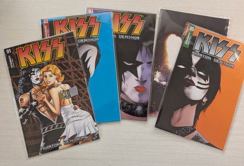 Kiss Dynamite Comic Phantom Obsessions #1, #2, #3, #4, #5 Lot (#4 is Cover L)