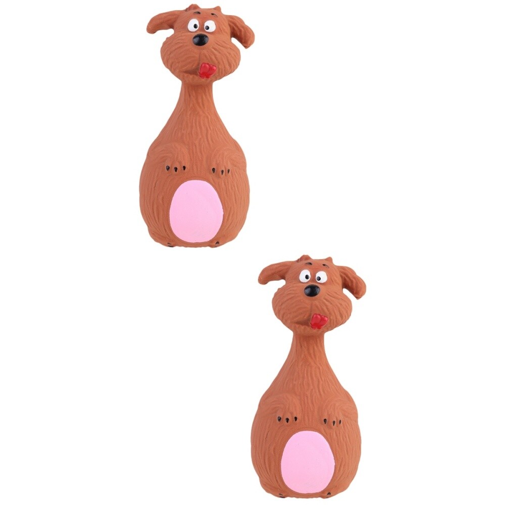2 Pack Dog Squeaky Toy Pet Bite Supplies Puppy Molar Cartoon eBay