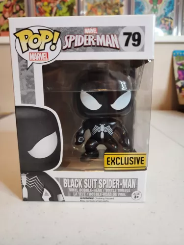 Funko Pop! Marvel Spider-Man Traje Negro #79 Figura de Vinilo Exclusivo Como Nuevo
