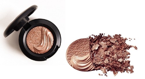 MAC Extra Dimensionb Eye Shadow SWEET HEAT 0.04 oz NIB Soft Peach Pinky Brown - Picture 2 of 3