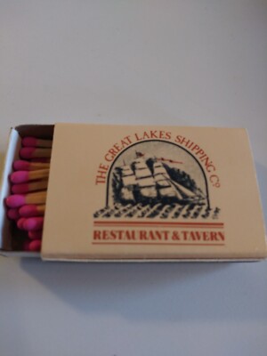 Vintage Wooden Matches From The Great Lakes Shipping Co. Restaurant And...
