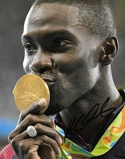 USA United States Kerron Clement Autographed Signed 8x10 Photo COA C
