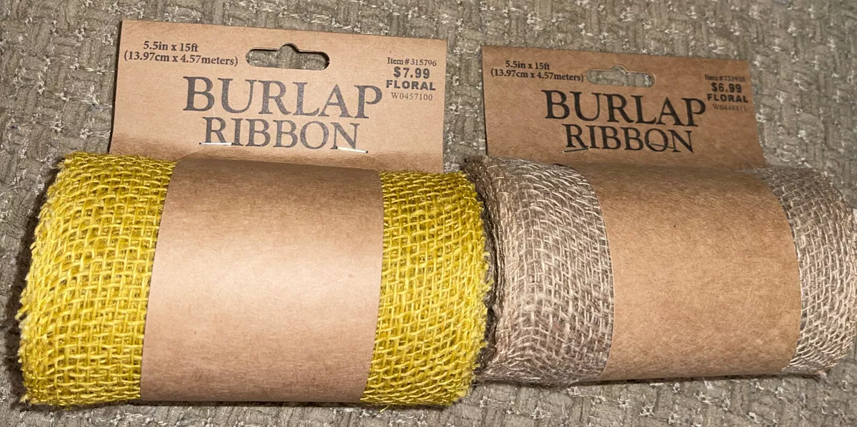 5.5 inch online burlap ribbon
