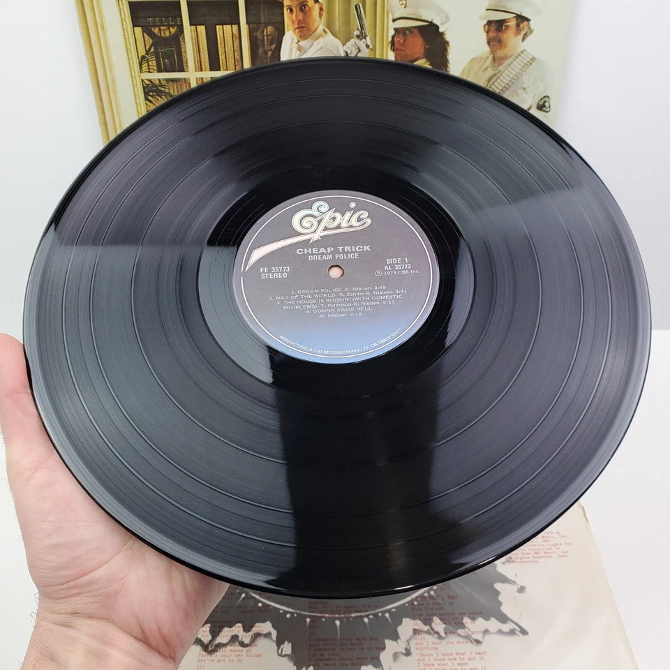 Cheap Trick Dream Police Vinyl Record 1979 FE 35773 Sterling Original LP EX - Image 2 of 4