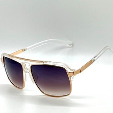 Fashion Sunglasses Square UV Protection Gold Retro Street Shades Driving Lentes