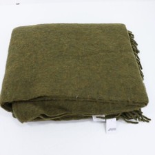 John Lewis Mohair Effect Plain Throw Avocado 140cm x 190cm