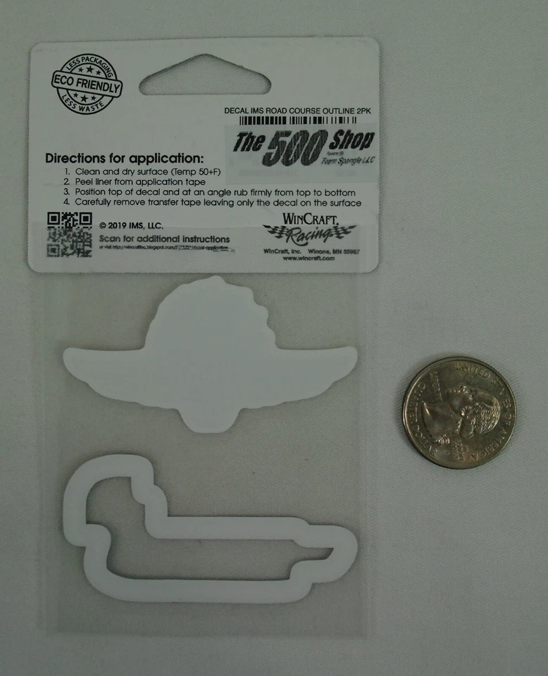 Indianapolis Motor Speedway Logo & Road Course Outline Perfect Cut Vinyl Decals - Image 4 of 4