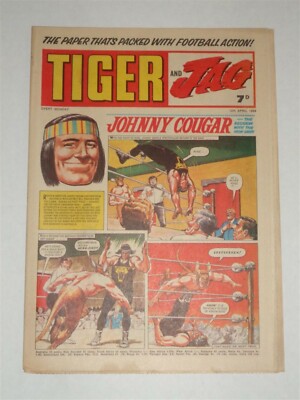 TIGER AND JAG BRITISH WEEKLY FLEETWAY ROY OF THE ROVERS 12TH APRIL 1969_