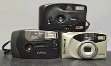 35mm Point And Shoot Film Cameras For Parts Ot Repair Fujifilm, Fuji And Vivitar