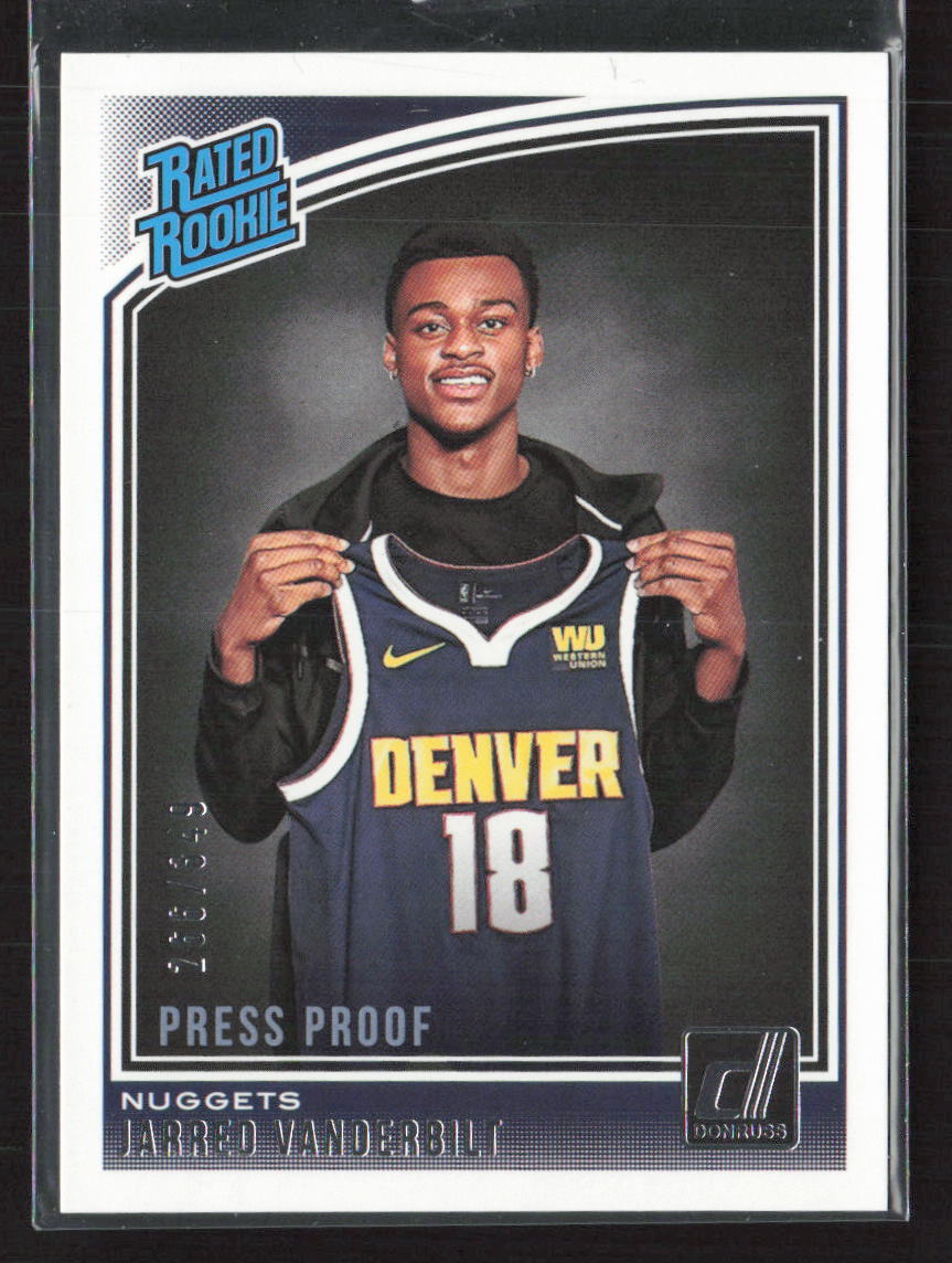 2018-19 Donruss #151 Jarred Vanderbilt Press Proof Silver #/349 RC (JT)