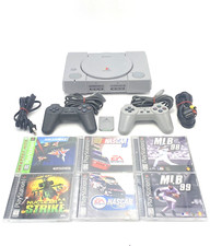 Sony PlayStation 1 PS1 Console SCPH-5501 Bundle w/ Controller 6 Games Very Clean