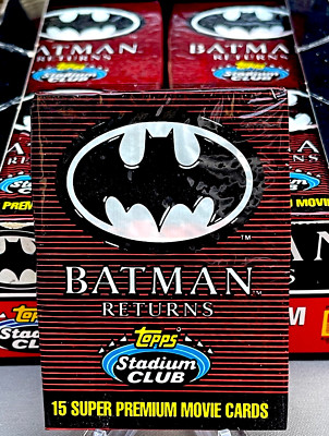 1991 TOPPS STADIUM CLUB BATMAN RETURNS Hit Movie   PACK 15 Cards DC IMPORT OVP!
