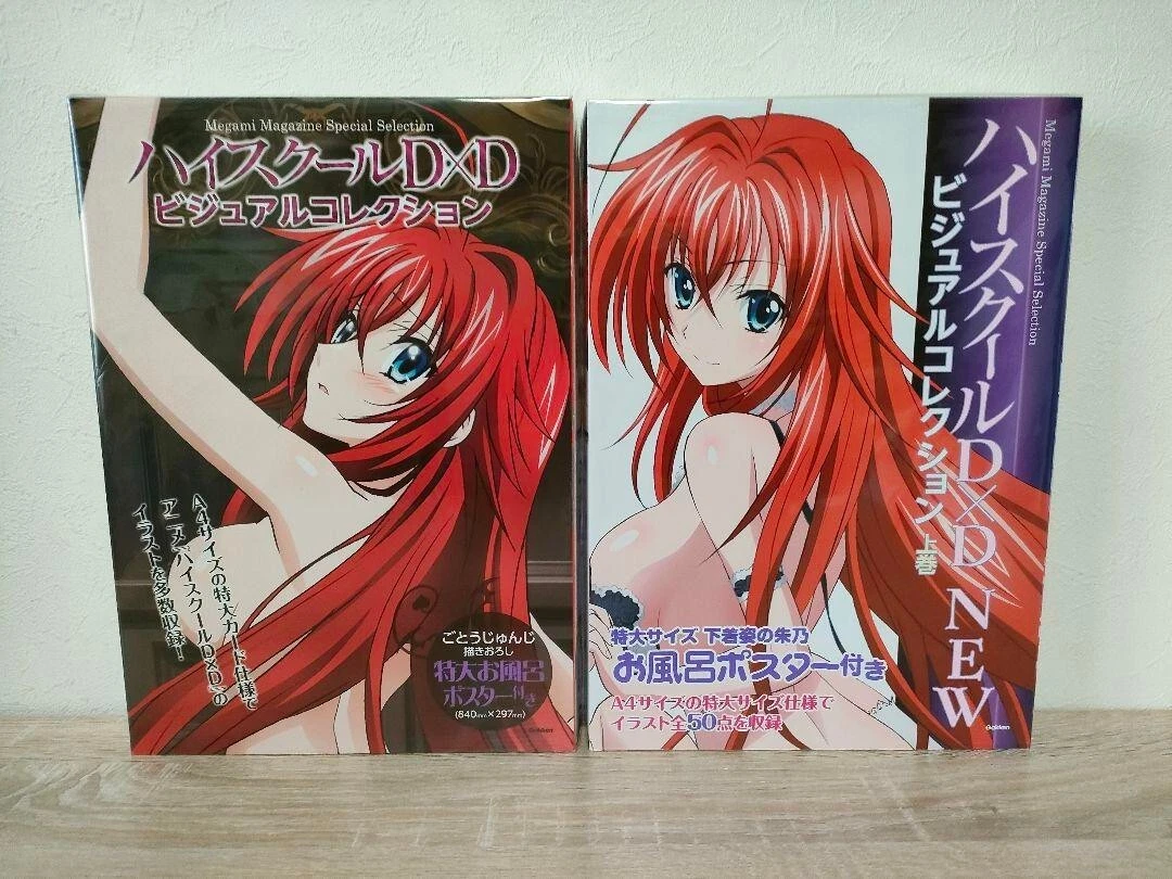 High School DxD Visual Collection Vol.1~4 Set Art Design Book from