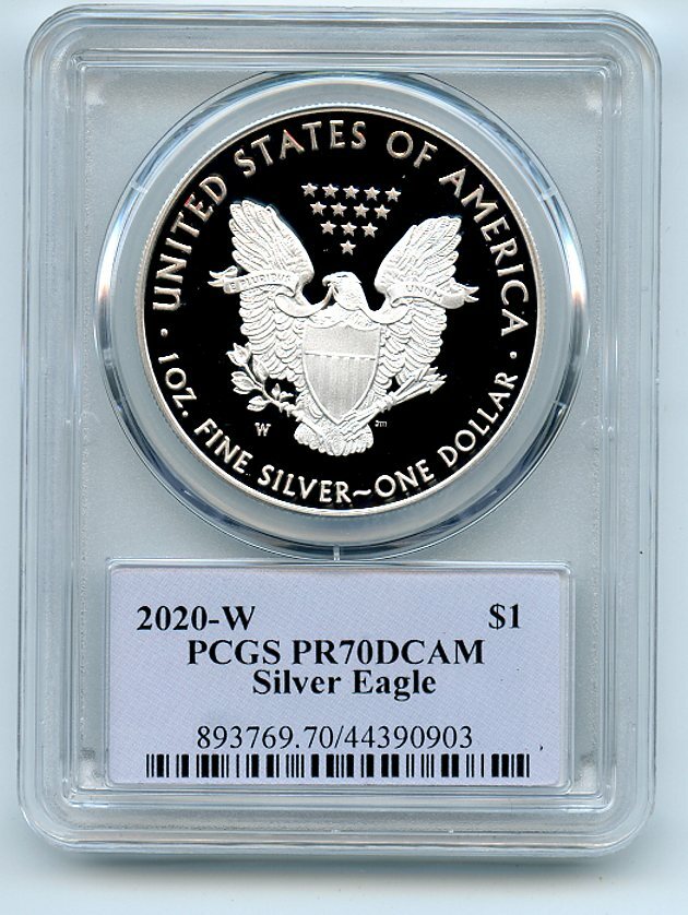 希少！イーグル銀貨 トランプ大統領 2020-W PCGS PR70DCAM 2020 W $1 Proof American Silver Eagle PCGS PR70DCAM