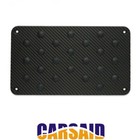 Carbon Fiber Plate Carpet Mat Car Auto Interior Floor Mat Patch Foot Heel Pedal