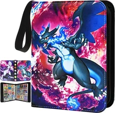 Card Binder for Pokemon Cards Holder Fits 900 Cards w/ 50 Removable Sleeves
