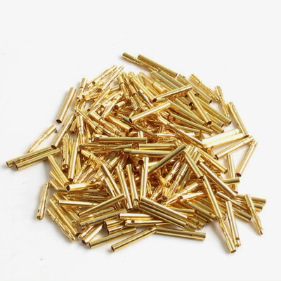 Gold Contact Connector Gold Plug Female 2.0mm 100 Pairs Club Pack partCore