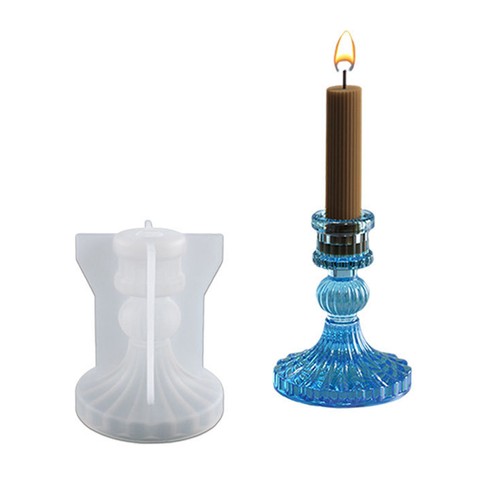 Easy to Clean Candle Holder Mold Dinner Party Handmade Silicone Epoxy Resin