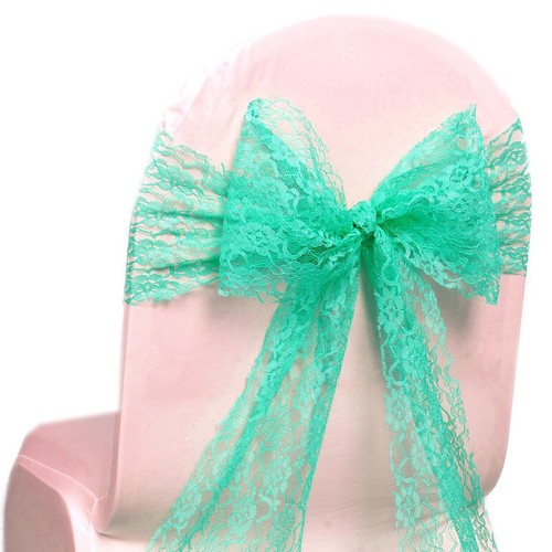 1/10/25/50/75/100/125/150/200 - LACE Chair Sashes Cover Bows wedding party decor - Picture 19 of 28