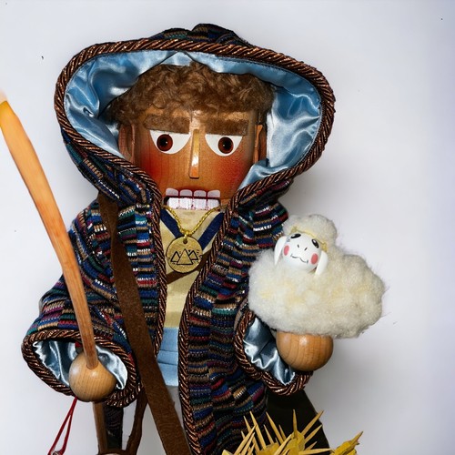 STEINBACH NUTCRACKER JOSEPH -BIBLICAL SERIES- 15.5" LT ED 595/7500 - Picture 3 of 14