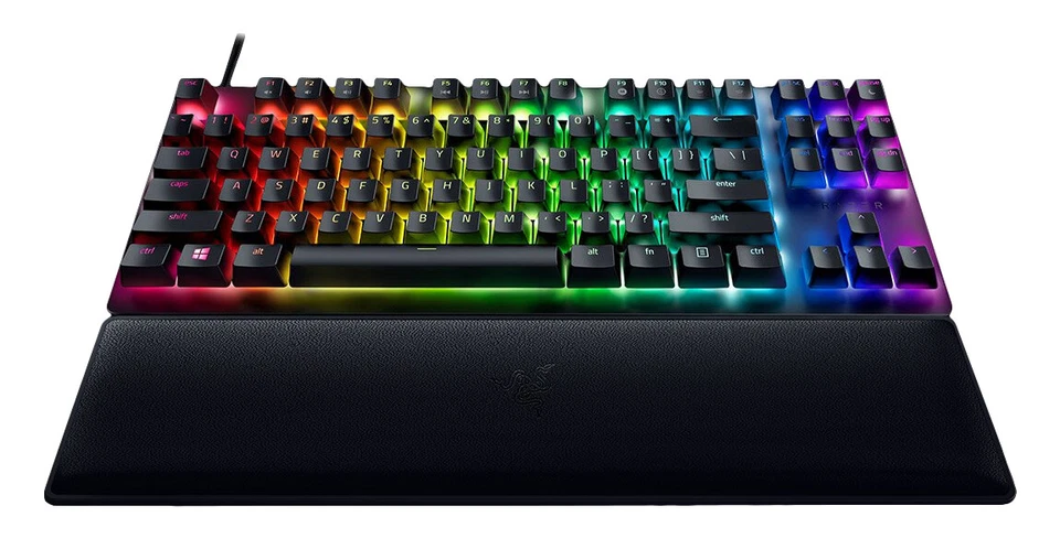 Razer Huntsman V2 TKL Gaming Keyboard Optical Red Switches Chroma RGB DE