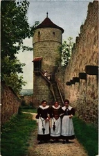 Old postcard postcard Rothenburg - The Thief Tower GERMANY (940983)