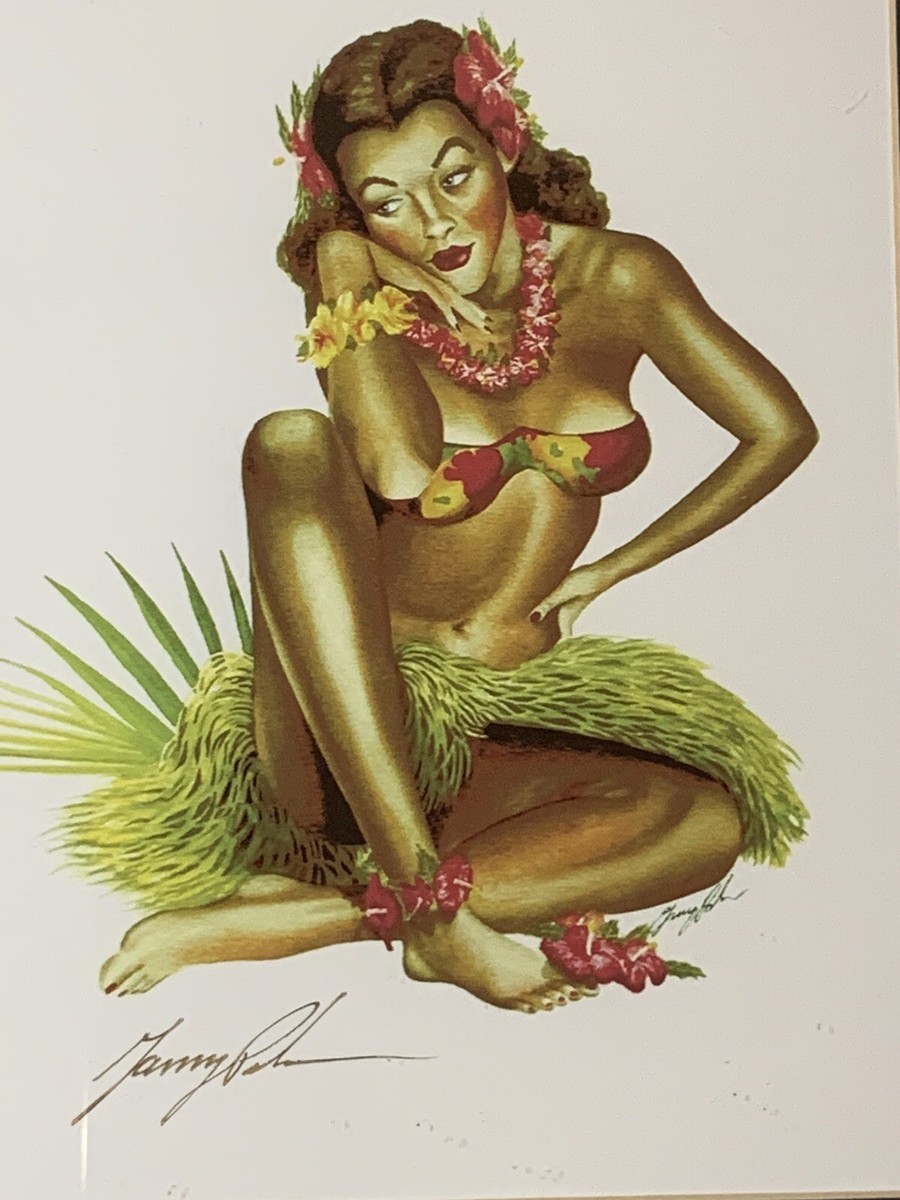 al more アル・ムーア　ピンナップ AL MOORE HAWAIIAN PIN-UP GIRL JUNE 1949 PRINT WITH BEAUTIFUL