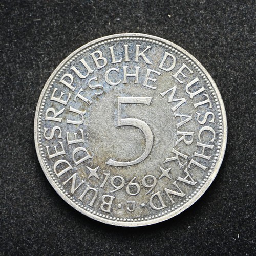 1969-J Germany 5 Mark .625 Silver (bb18037)
