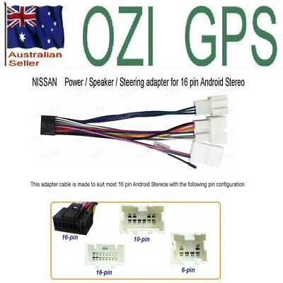 for NISSAN Patrol 2010- GU7 Y61  POWER CABLE & ANTENNA ADAPTOR FOR NEW HEAD UNIT