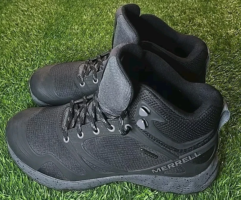 NEW! Merrell Men's Altalight Mid WP Hiker - Black / Rock US Size 8 J034187