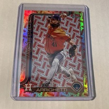 /99 Spencer Arrighetti Hot Dog Holiday Parallel Houston Astros 2025 Series 2