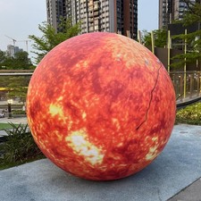 60'' Inflatable Sun  LED Planet Balloon - Solar System Decor for Schools  Even