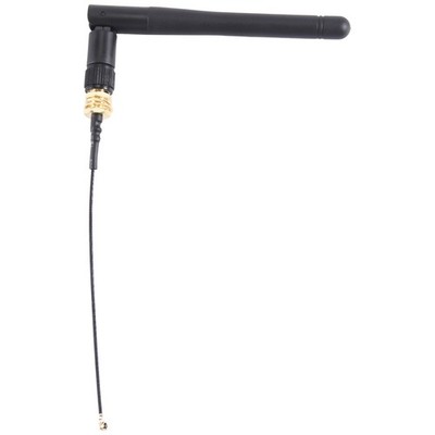 433Mhz Antenna 3Dbi GSM RP-SMA Plug Rubber  Lorawan Antenna + IPX to SMA8188